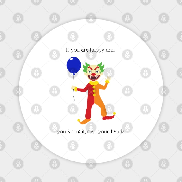 If you are happy and you know it nursery rhyme Magnet by firstsapling@gmail.com